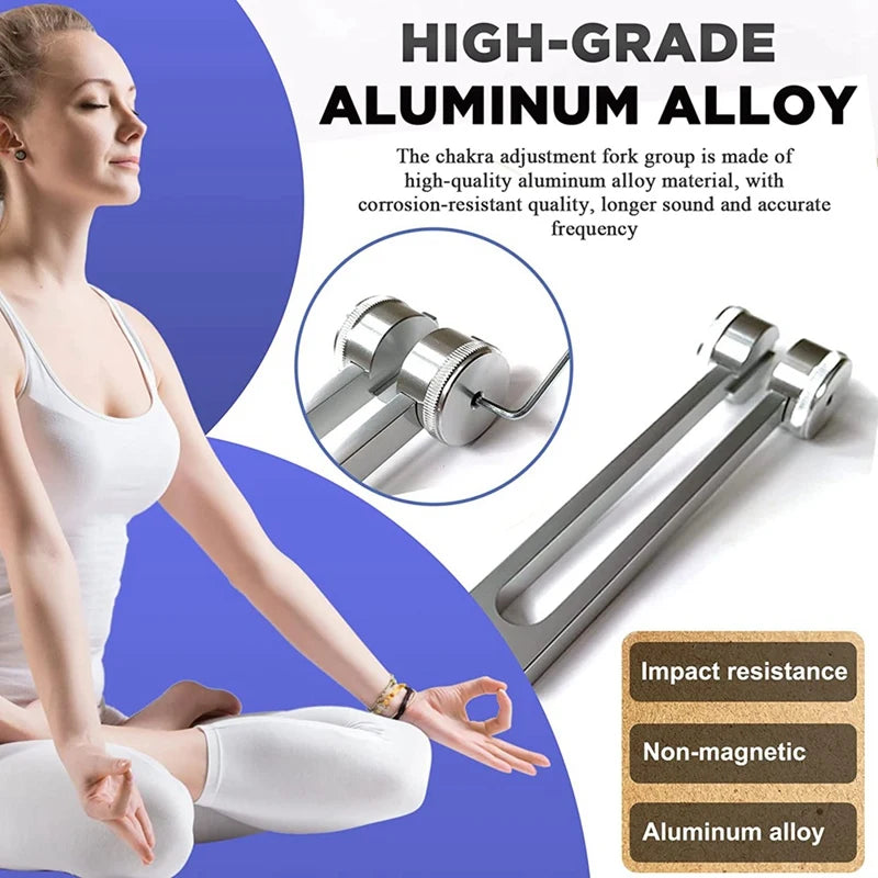 Tuning Forks Set-128 Hz, 256 Hz, 512 Hz,Tuning Forks Perfect For Healing,Chakra,Sound Therapy,Keep Body, Mind And Spirit Qme