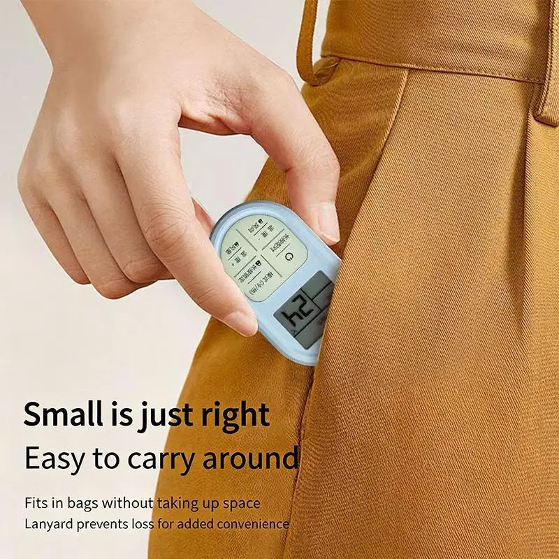 Mini Portable Universal AC Remote Control Glow Buttons LCD Display Qme