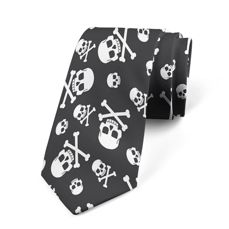 Fashion Wedding Ties Business Men's Elegant Women's Skeleton Printed Qme style9