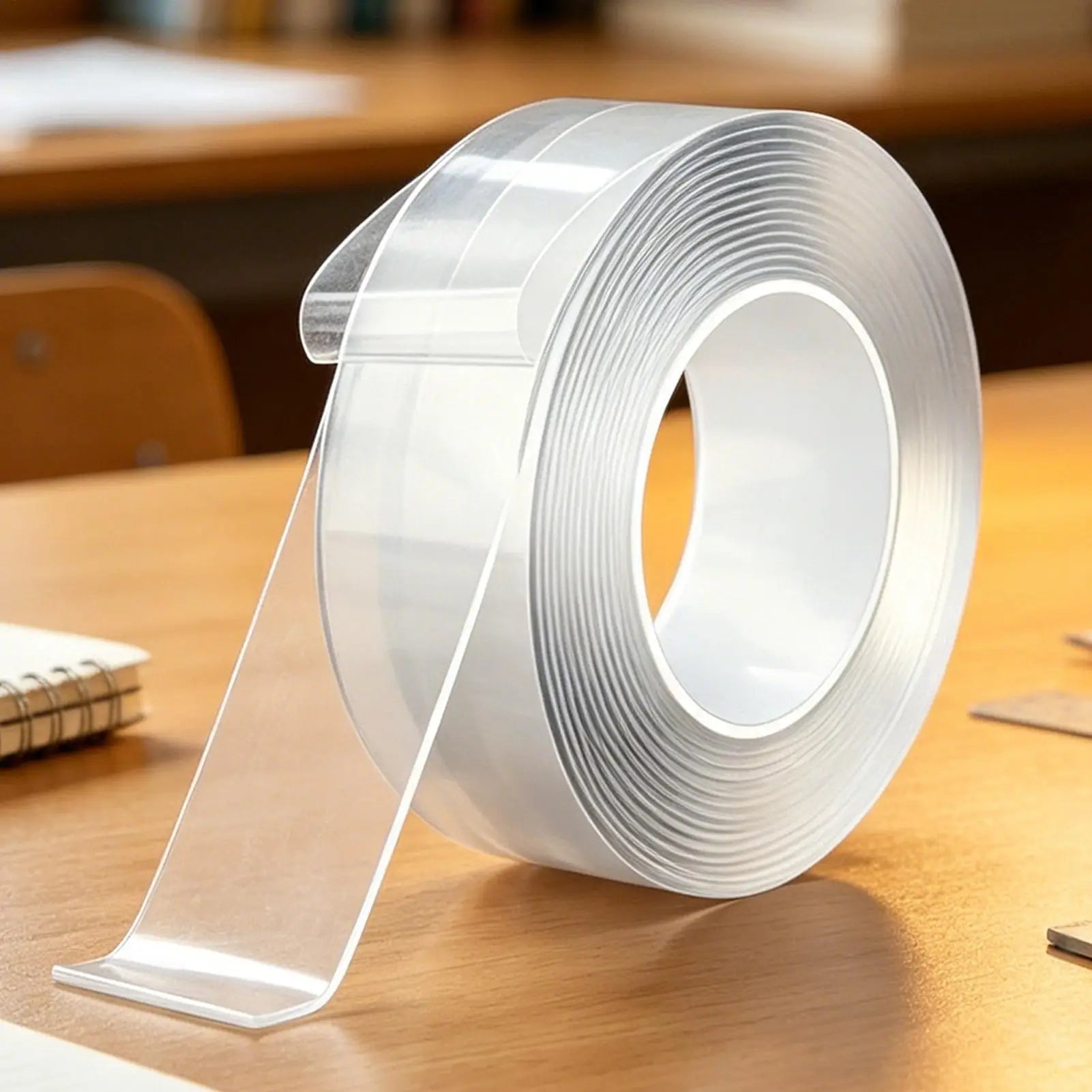 Double Sided Tape Heavy Duty Clear Nano Waterproof Removable Strong Adhesive Mounting Tape Wall Adhesive for Posters Pictures Qme