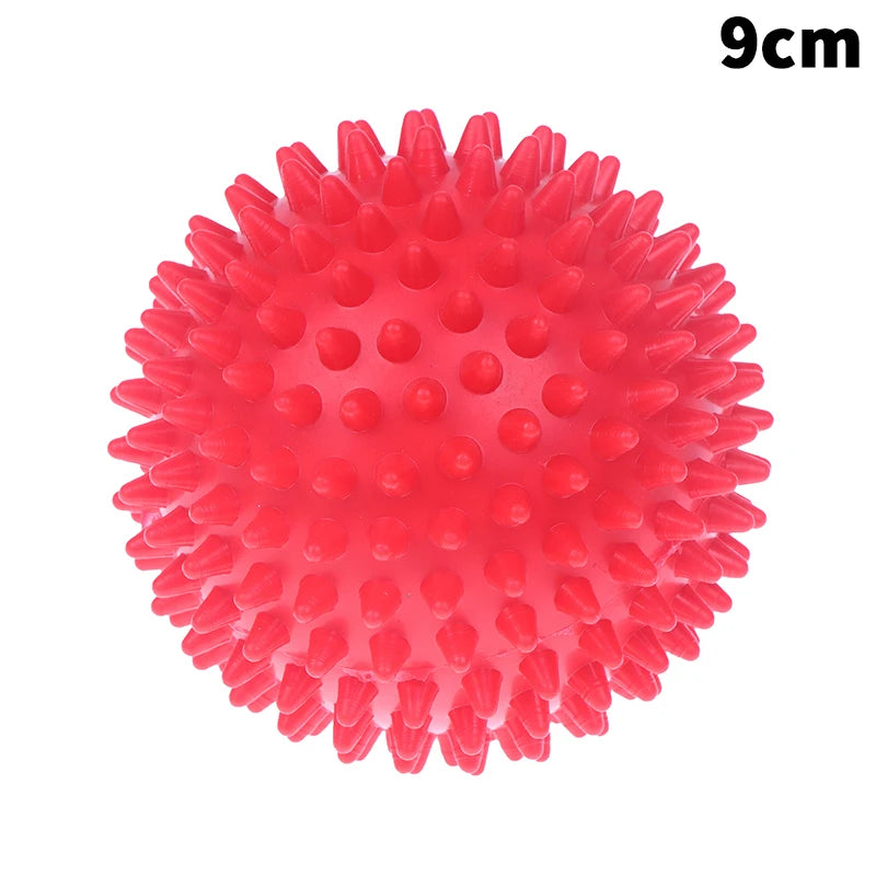 Massage Spiky Ball Yoga Training Muscle Discomfort Stress Massager Qme 9cm Red