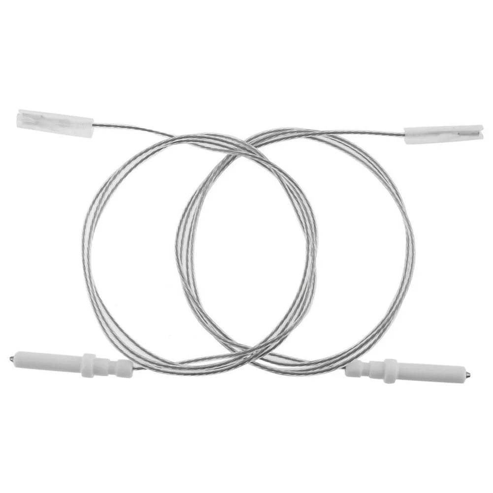 2pcs 35/40/45mm Gas Cooktop Stove Spare Igniter Electrode Spark Plug 900mm Wire Ignition Ceramic Pin For Most Brand Gas Cooker Qme