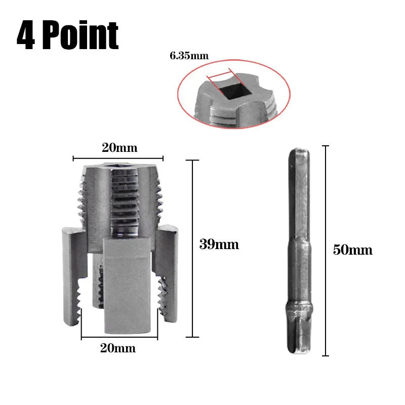 Pipe Thread Cutting Tool Integrated Internal External Threading Qme 4 Point