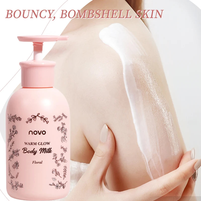 Rose Scented Body Lotion Face Moisturizer Cream Hyaluronic Acid Qme