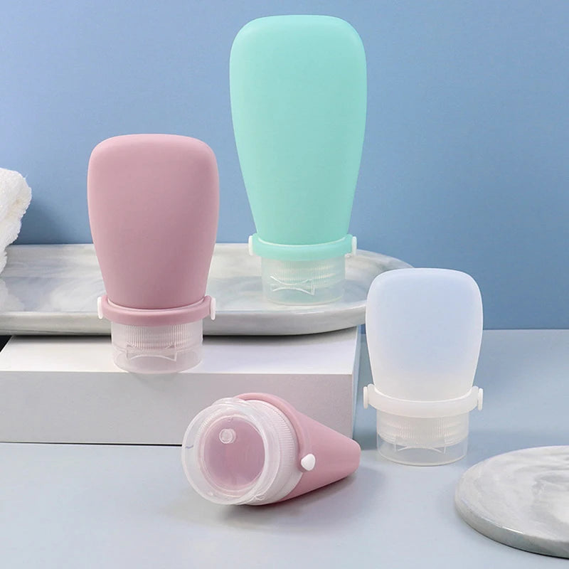 30 60 Silicone Travel Bottles Leak-proof Squeezable Refillable Qme
