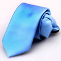 Men Tie Solid Regalia Business Stripe Clips Knot Zipper Automatic Qme rt-3