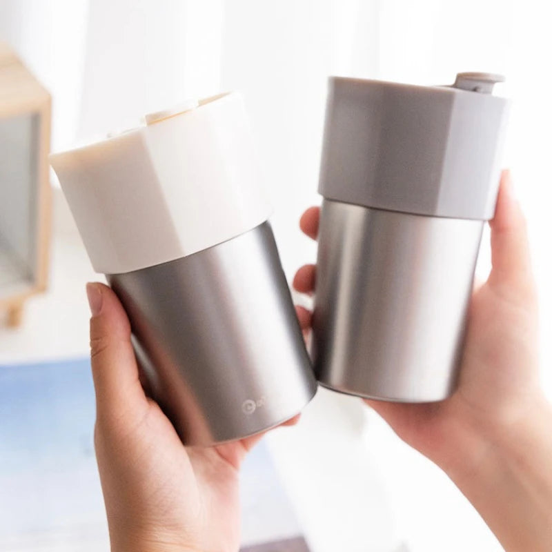 Stainless Steel Double-wall Insulated Office Coffee Mug Qme
