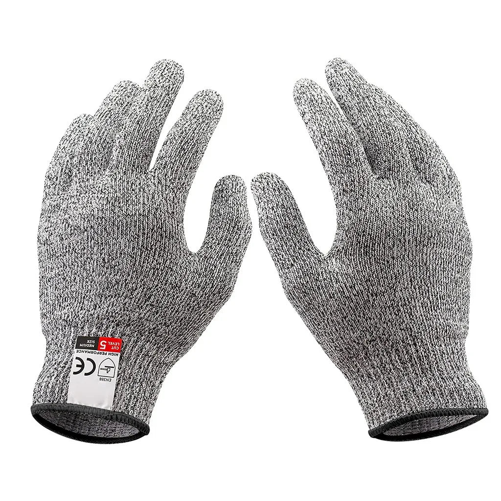 Level 5 Cut Proof Stab Resistant Wire Metal Glove Kitchen Fishing Cuts Gloves for Oyster Shucking Fish Gardening Safety Gloves Qme
