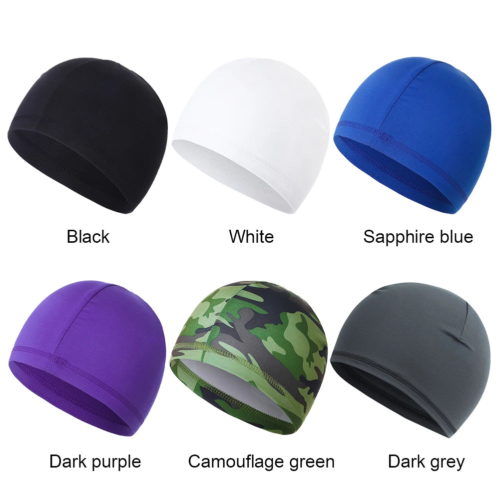 Cooling Skull Cap Helmet lining Beanie Dome Cap Breathable Sweat Adsorption Cycling Running Hat for Cycling Helmet Quick Dry Hat Qme