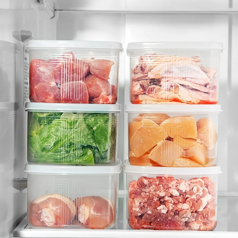 1 Refrigerator Storage Box Frozen Preservation Lid Sealed Refrigerated Qme