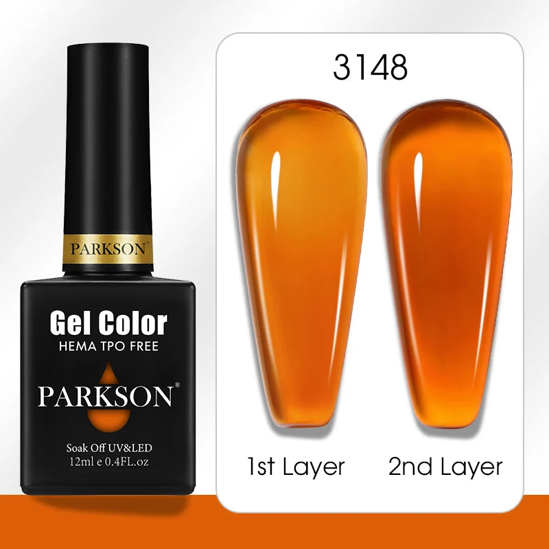 Parkson Colorful Nail Gel Polish Lacquer Soak Off UV LED Long Lasting