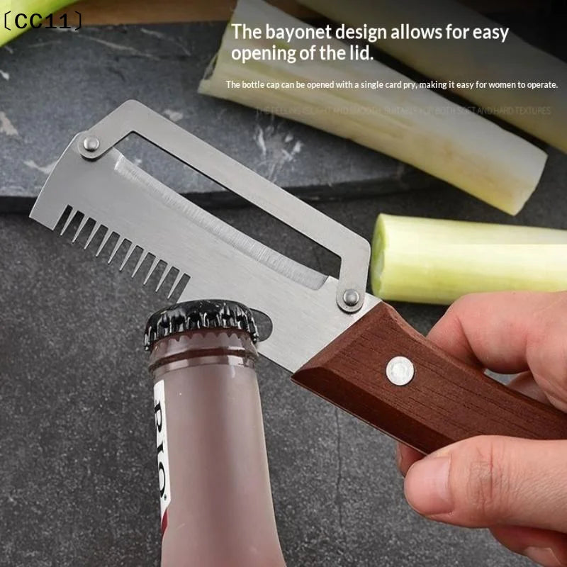 2-in-1 Stainless Steel Serrated Peeling Knife Premium Vegetable Qme Default Title