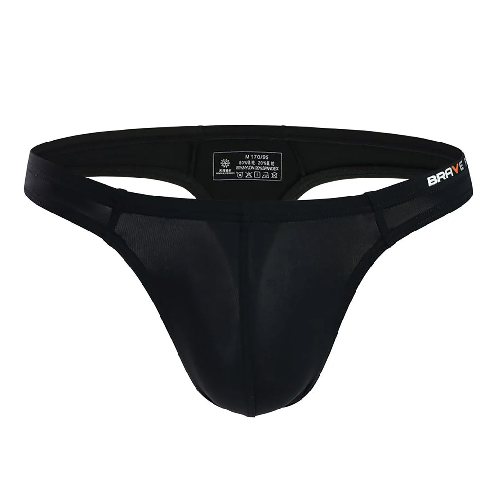 Fashion Basic G-String Ultrathin Backless Jockstrap String Tangas Hombre Male Solid Casual Soft and Comfy Underwear Panties Qme