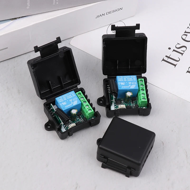 Universal Gate Remote Control Switch DC 12V RF 433 Mhz Asking Code Qme