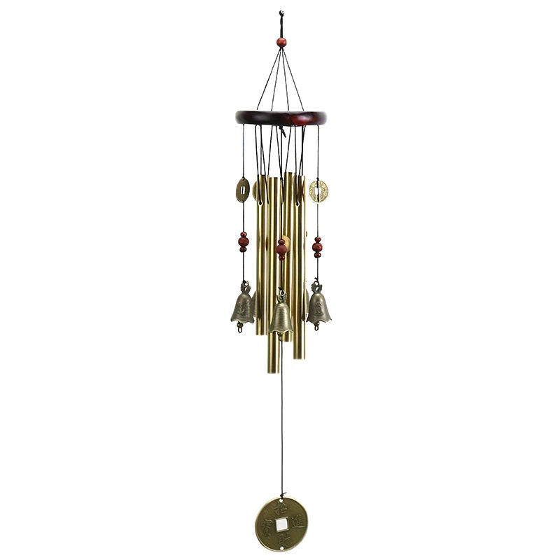 Home Garden Decor Hanging Wind Chime Symbol Good Luck Large Tubes Qme A2