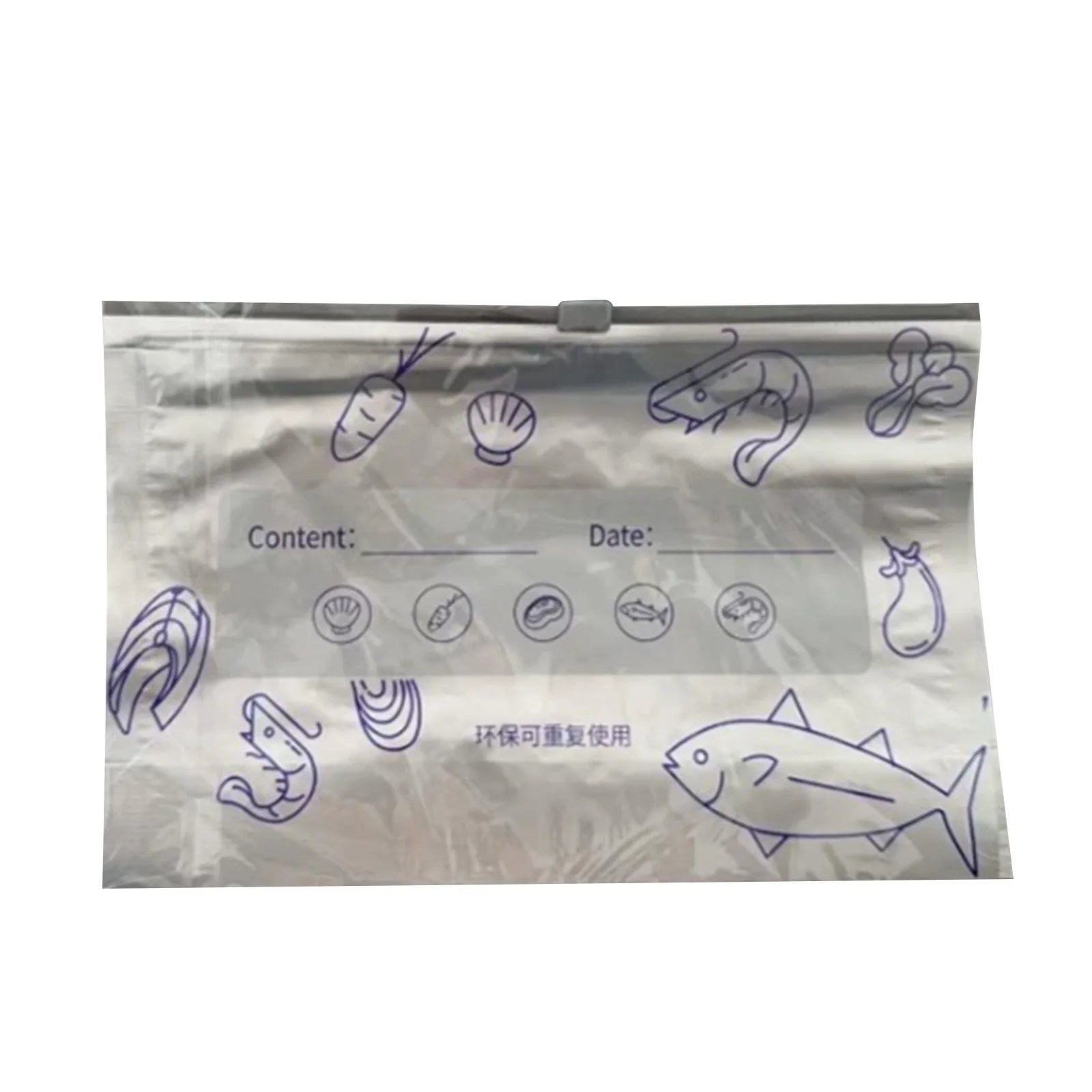 20PCS Reusable Zipper Sealable Storage Bags Leakproof Food Containers for Fruit Vegetable Kitchen Food Storage Organizer Pouches Qme C One Size