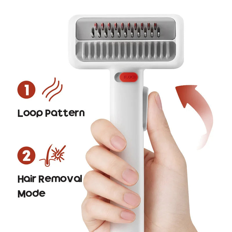 Dual-function Pet Grooming Comb Painless Hair Removal Knot Opening Qme