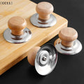 Pot Lib Knobs Caps Wooden Heat-resistant Cooking Pan Lid Covers Qme Default Title