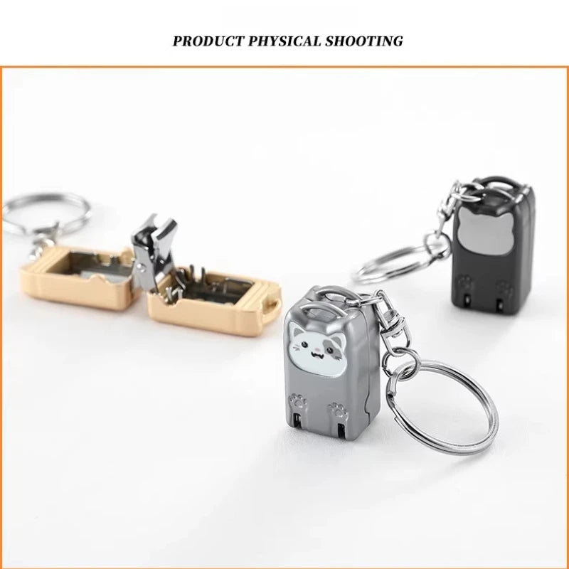 Nail Clipper Portable Folding Clippers Stainless Steel Mini Pendant Qme