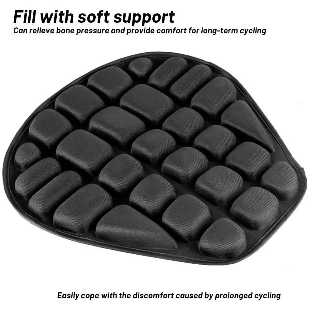 HOT SALE Motorcycle Seat Cushion Black Foam Soft Comfortable Breathable Seat Covers Mats Motorcycles Electric Bike Qme
