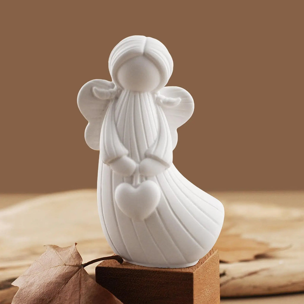 Angel Silicone Mold 4 Pieces Non-Stick Holiday Moulds Angel Resin Molds Silicone for Wedding Party Dinner Table Centerpiece Home Qme