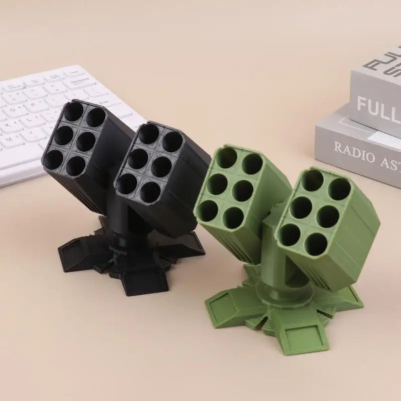 Launcher Pen Stand Desktop Organizer Home Office Decoration 3D Qme