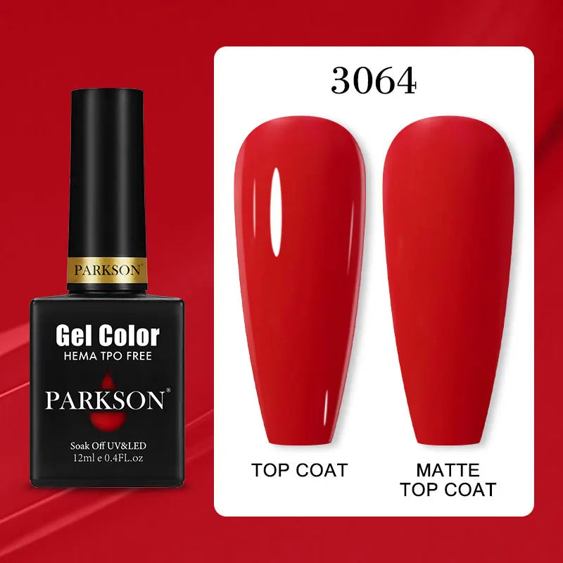 Parkson Colorful Nail Gel Polish Lacquer Soak Off UV LED Long Lasting
