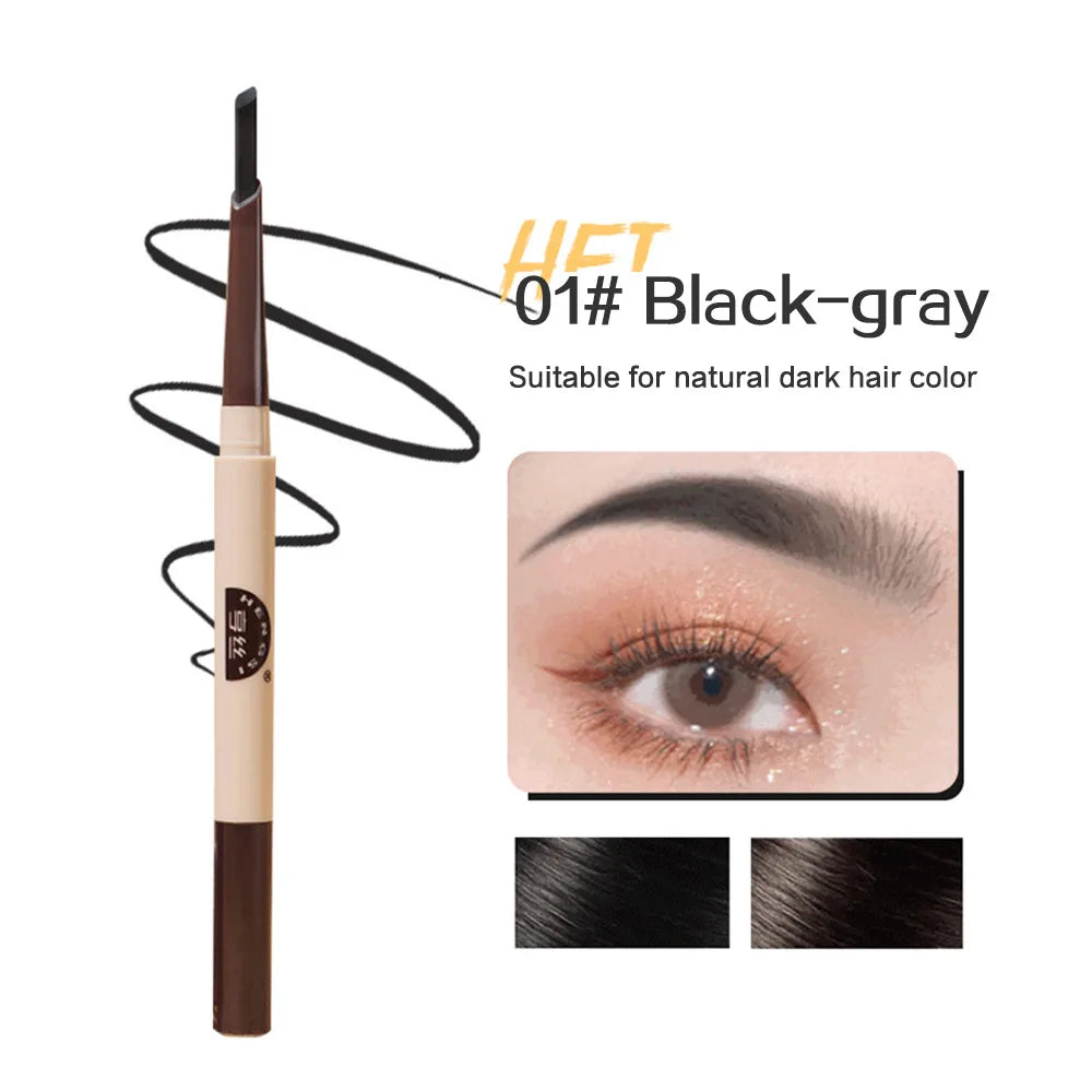 Automatic Double-ended Eyebrow Pencil Long-lasting Three Dimensional Qme HS1030-1