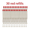 5-30pcs L:3.9 In Ballpoint Pen G2 Metal Refills Blue/Black/Red Ink for Pens Medium Point Rods for Writing Office Stationery Qme 30 red