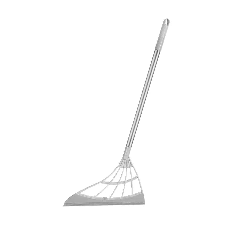 3pcs Silicone Floor Cleaning Broom Dust Removal with Out Sticking To Hair Squeegee Wiper Household Bathroom Floor Cleaning Tool Qme grey-1pcs