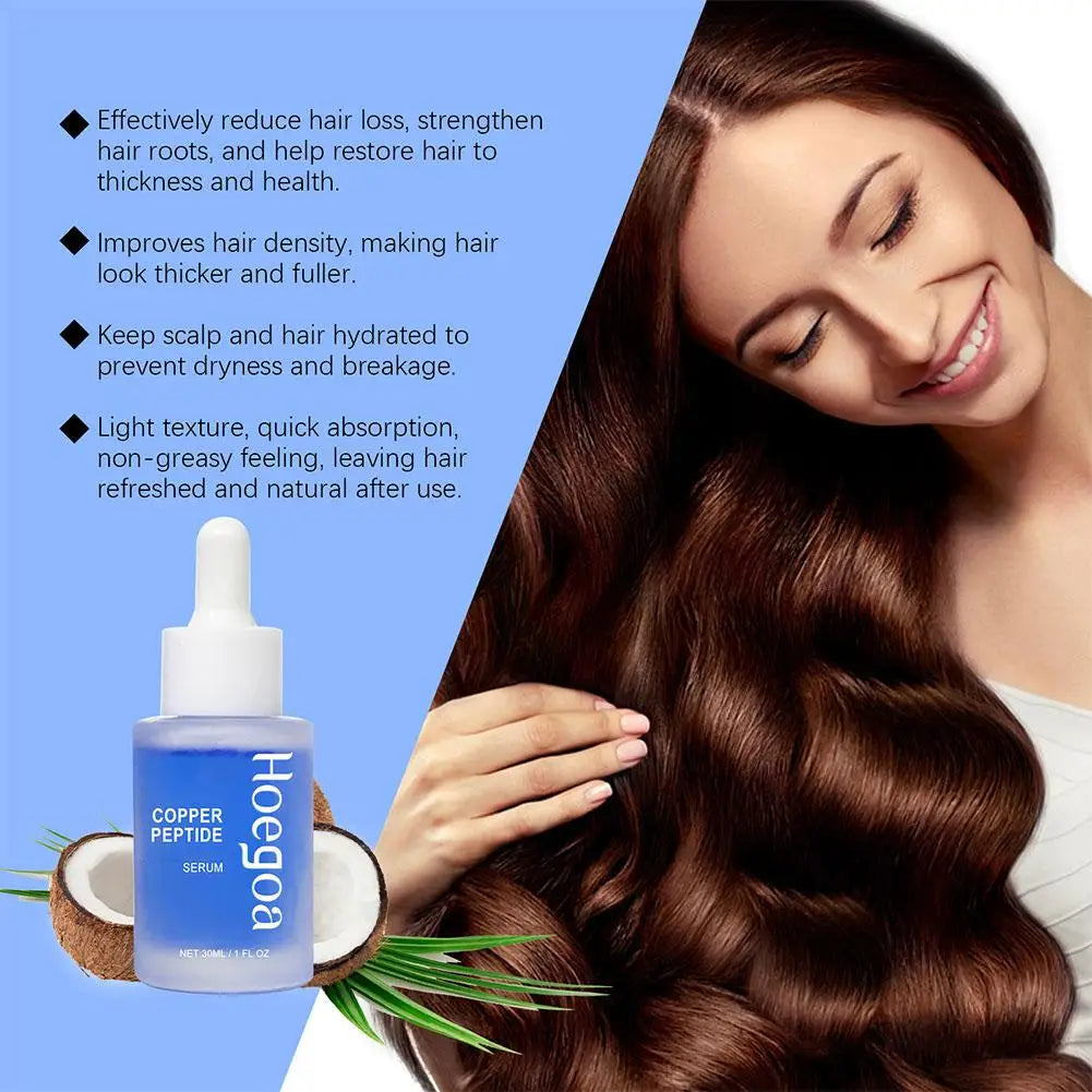 Copper Peptide Hair Density Serum Deep Nourishment Moist Damage Qme