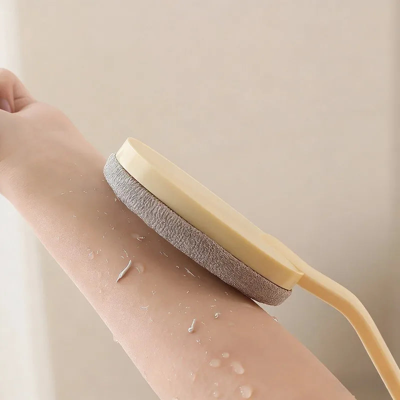 Long Handle Back Scrubber Brush Soft Bristles Exfoliating Massaging Qme