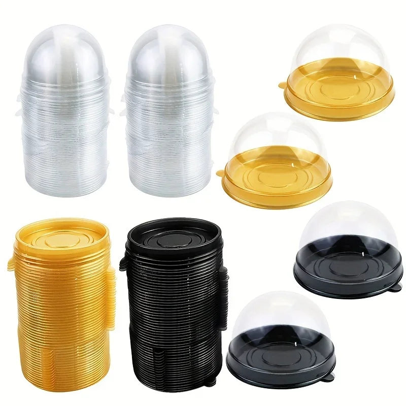 Sweet dessert egg custard box, circular mooncake dome packaging box, mooncake container for baking food packaging box, Qme