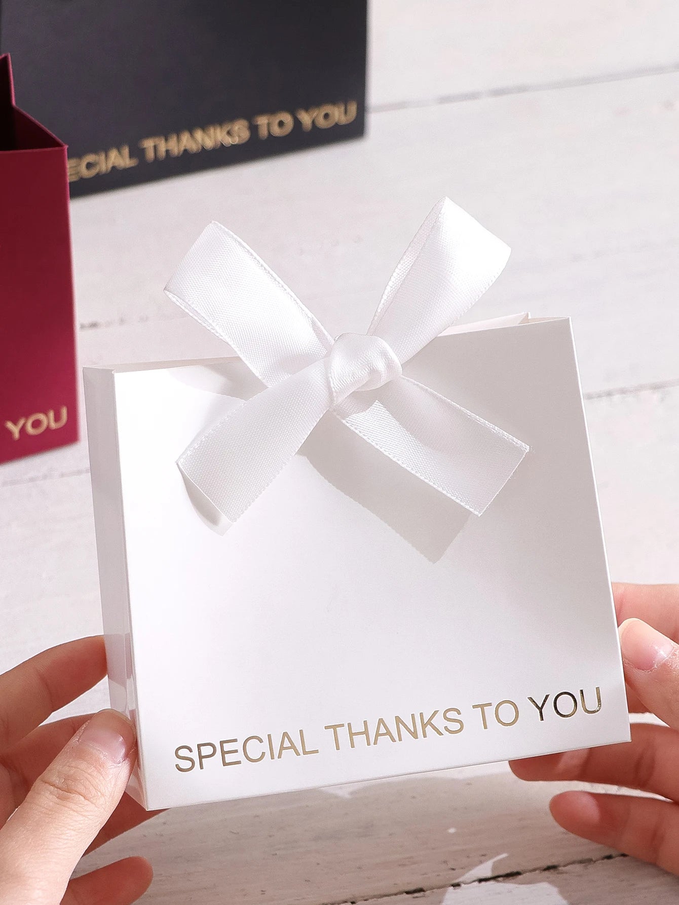 5 Small Gift Boxes with Elegant“Special Thanks” Messages Perfect for Wedding Gifts, Birthday Gifts and Thank-You Gifts Availabl Qme