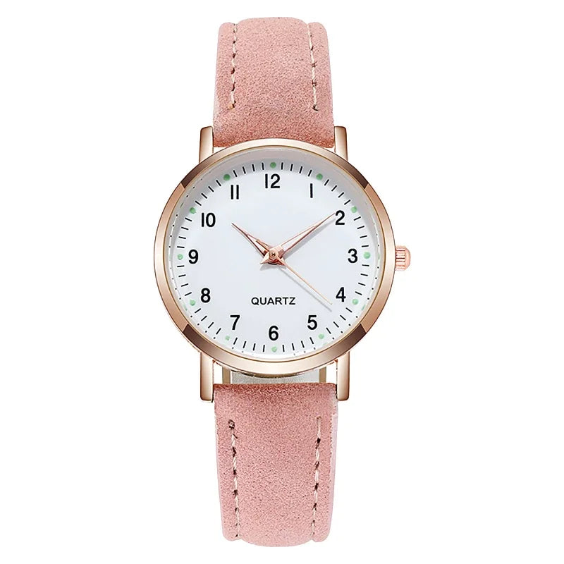 NEW Watch Women Fashion Casual Leather Belt Watches Simple Ladies' Small Dial Quartz Clock Dress Wristwatches Reloj mujer Qme