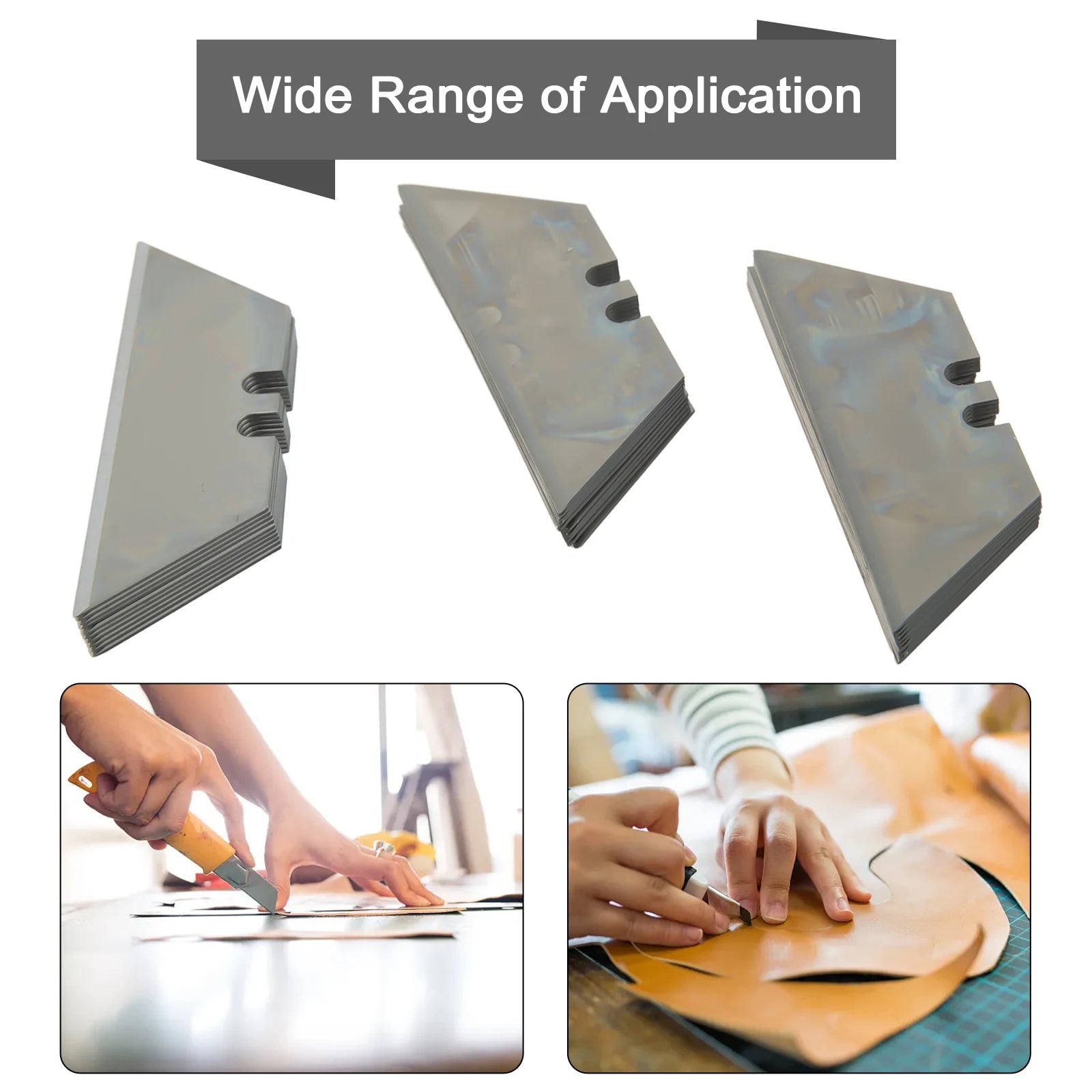 30Pcs Set Trapezoidal Blade Replacement Blade Art Craft Cutter Tool Multifunction For Home School HandCraft Paper Box Cutting Qme