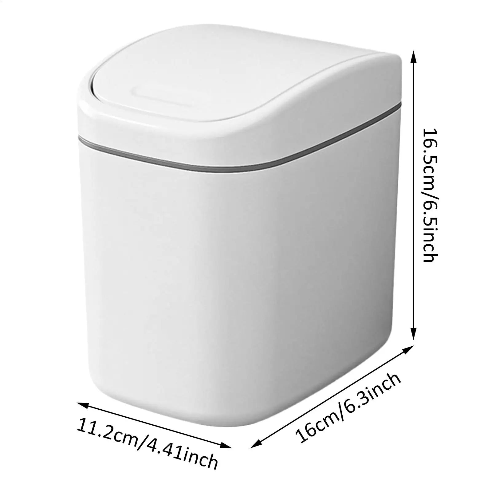 Desktop Trash Bin with Lid Multi-Functional Table Wastebasket Garbage Can Dustbin Wastebasket Trash Can Dispenser for Bathroom Qme