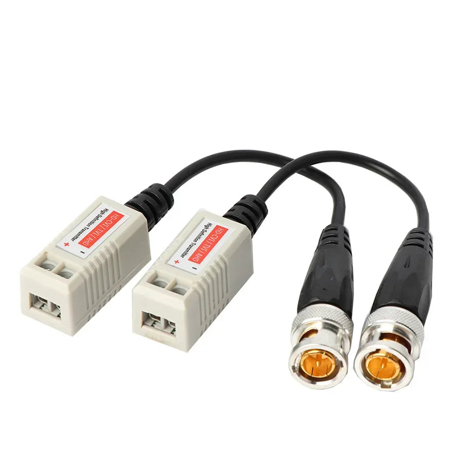 ESCAM BNC100 Video Balun Passive Transceivers 200M Range For HDCVI/AHD/TVI camera Twisted BNC CCTV UTP Balun BNC Cat5 CCTV UTP Qme 10 pairs China Mainland