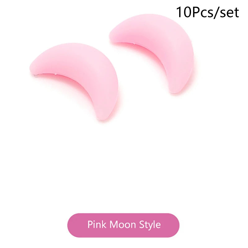 5 Pairs Anti Slip Ear Hook Silicone Star Moon Eyeglass Eyewear Qme Moon Pink
