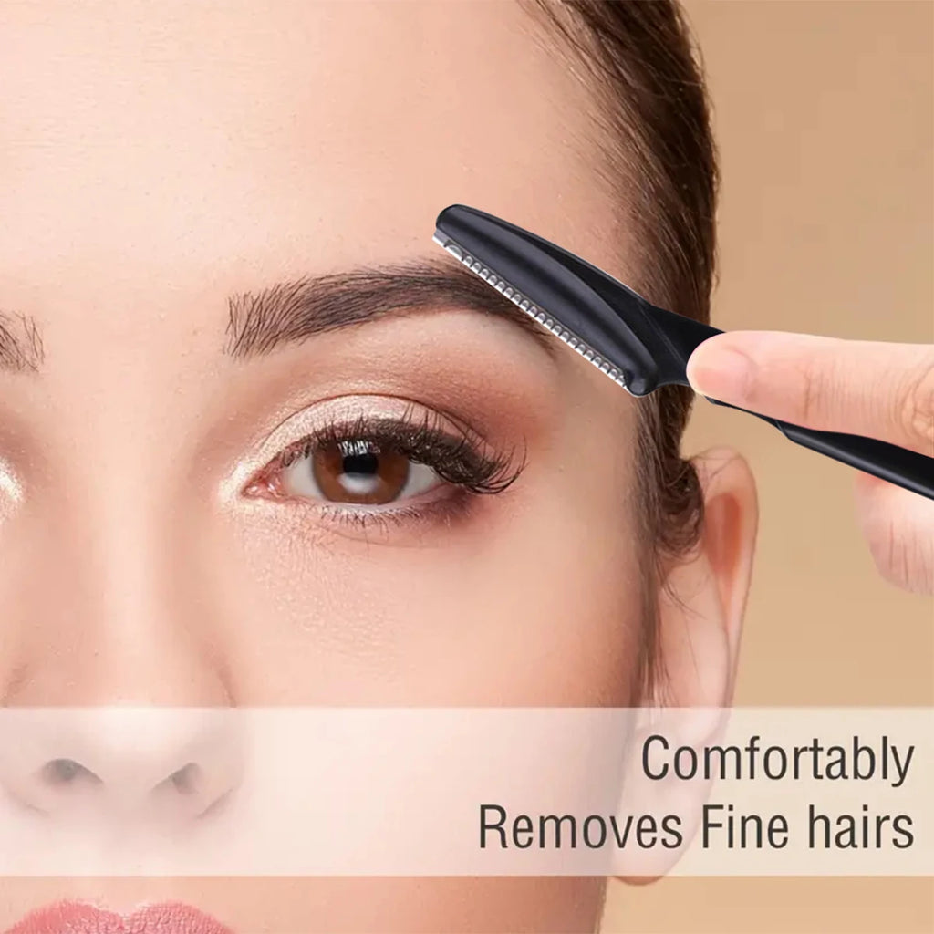 Bottle Eyebrow Razors Container Facial Eye Brow Trimmer Case Hair Qme
