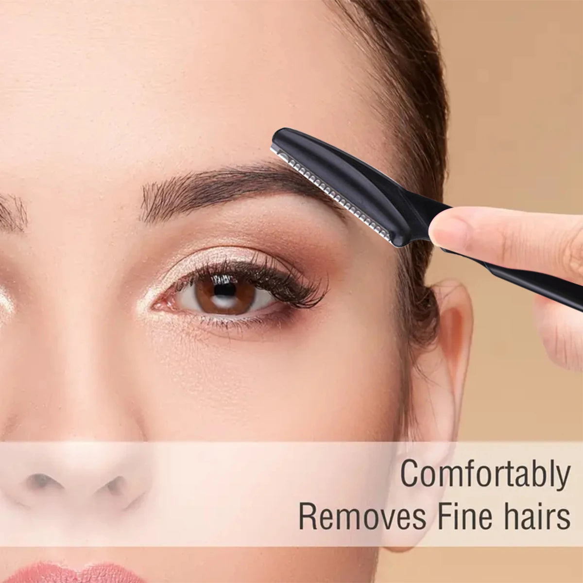 Bottle Eyebrow Razors Container Facial Eye Brow Trimmer Case Hair Qme