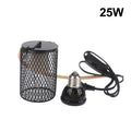 E27 Pet Heating Lamp With Anti-scalding Lampshade For Turtle Snake Lizard Infrared Ceramic Emitter Heat Light 25/50/75/100W Qme 25W