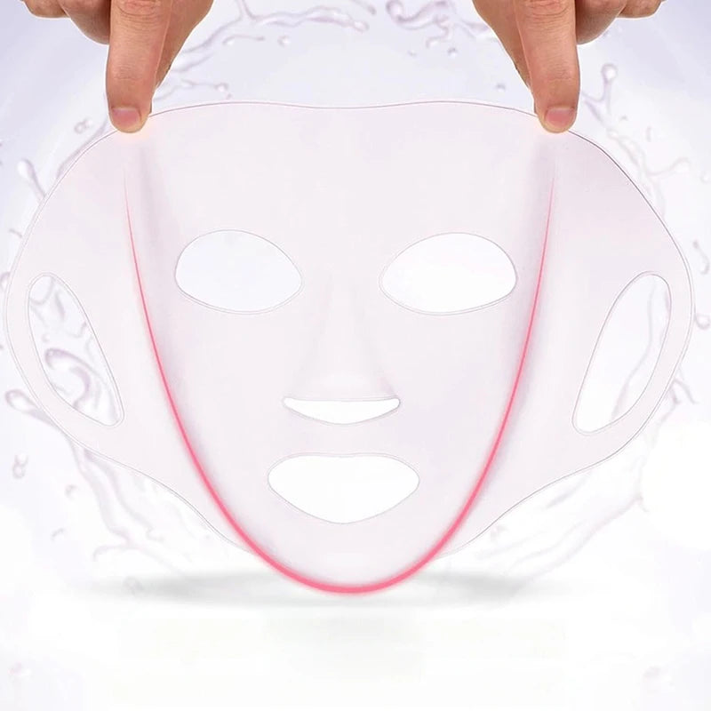 3D Silicone Facial Mask Women Reusable Gel Sheet Ear Loops Lifting Qme