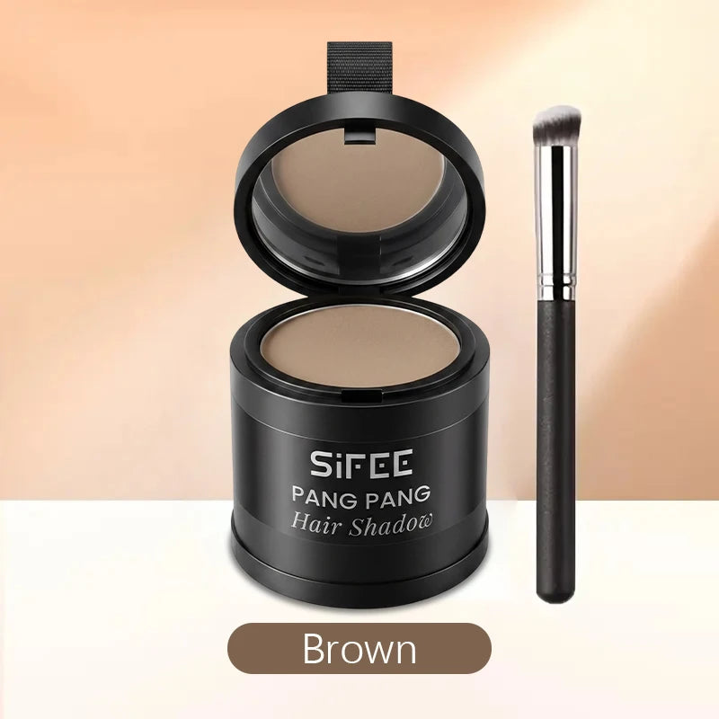 Instant Hairline Concealer Powder Applicator Brush Waterproof Hair Qme Brown