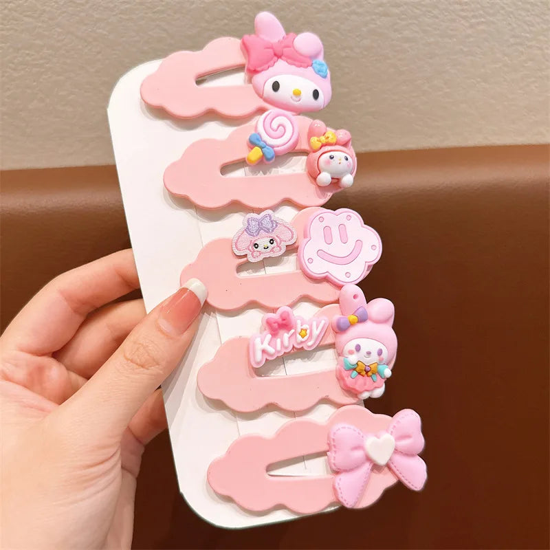 Cute Clownee-themed Cartoon Hair Clips Cute Hair Accessories for Students Side-Swept Bang Clips That Won't Damage Your Hai Qme 3