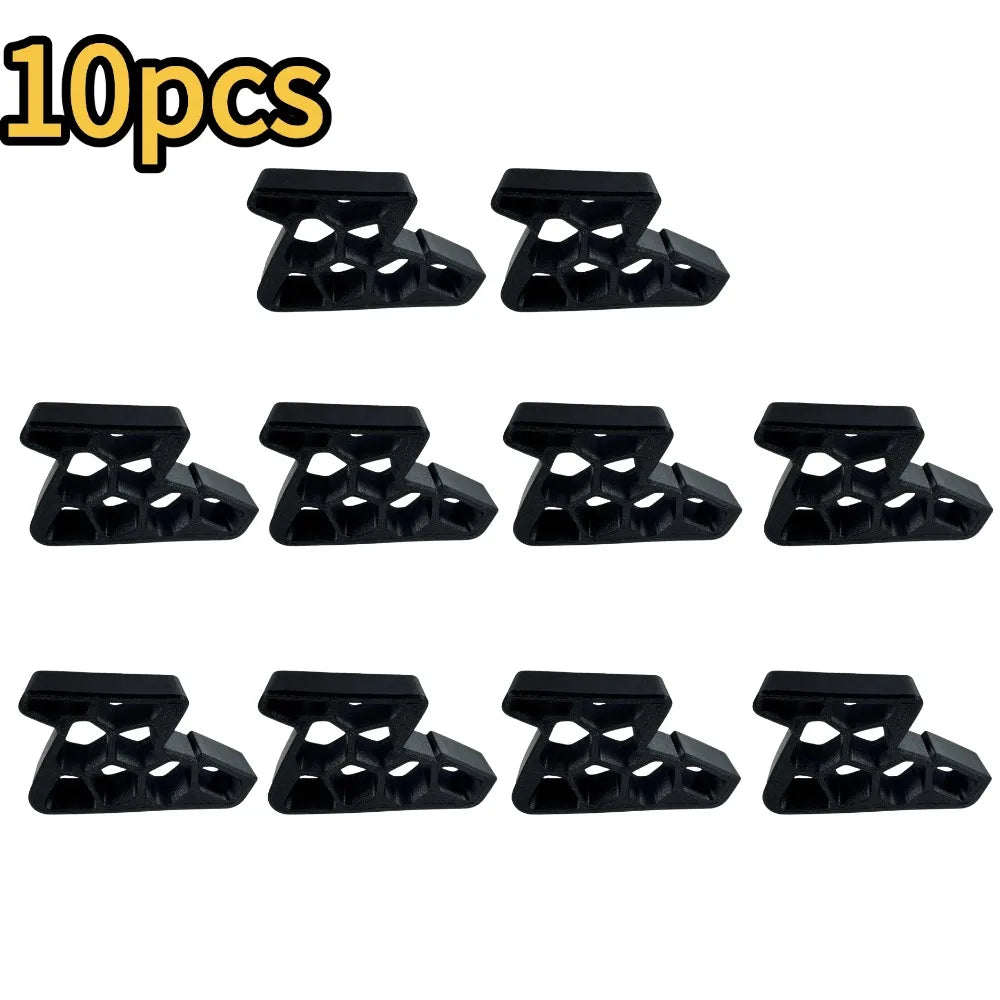 Heavy-Duty Window Door Stop Wedge Non-slip Balcony Door with Track Lock Stopper Easy To Install Remove Doors Anti-wind Holder Qme black-10pcs
