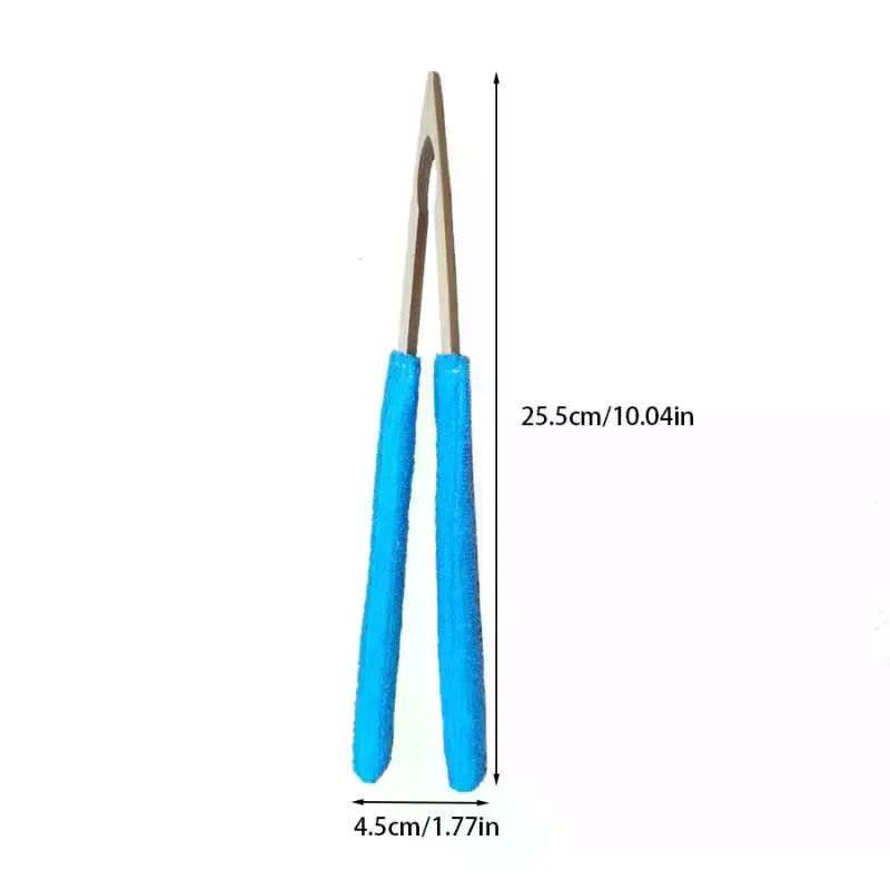1PCS Leaf Cleaning Tongs Handheld Green Plant Cleaning Brush Bamboo Handle Durable Design For Efficient Leaf Removal Gardening Qme