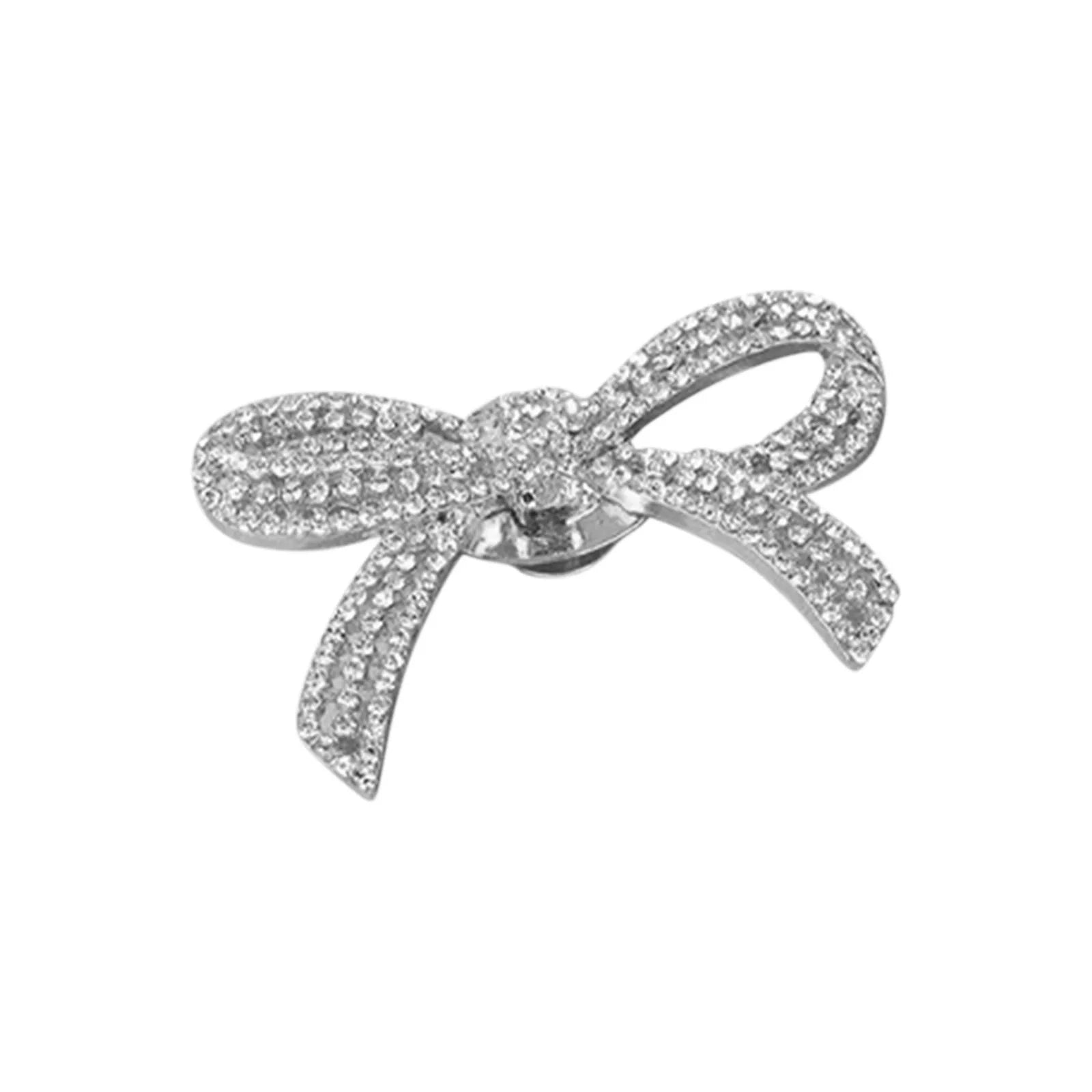 1PC Bowknot Detachable Rhinestone Shoe Buckle Shoe DIY Decoration Accessories High Heels Metal Decoration Buckle Qme