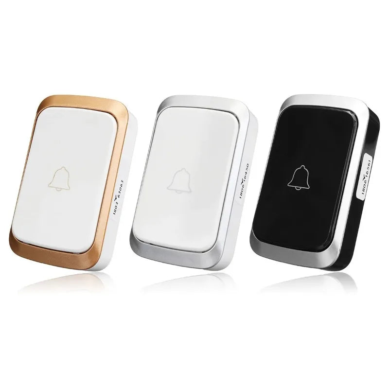 ESCAM 1Set Wireless Doorbell 350M Remote CALL Waterproof Smart Door Bell 110V 220V EU/UK/US Plug Universal Music Doorbell Qme