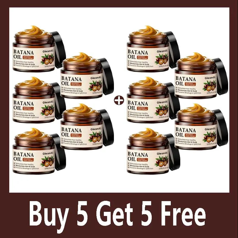 100% Pure Organic Hair Mask Batana Oil Hair Growth Oil Natural Treatment Nourish Reduce Hair Loss Anti-Breakage Qme Buy 5 Get 5 Free